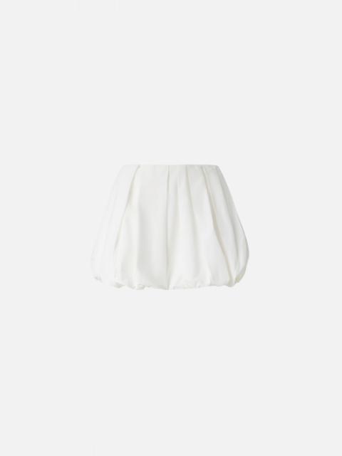 PINKO PLEATED POPLIN MINI BALLOON SKIRT