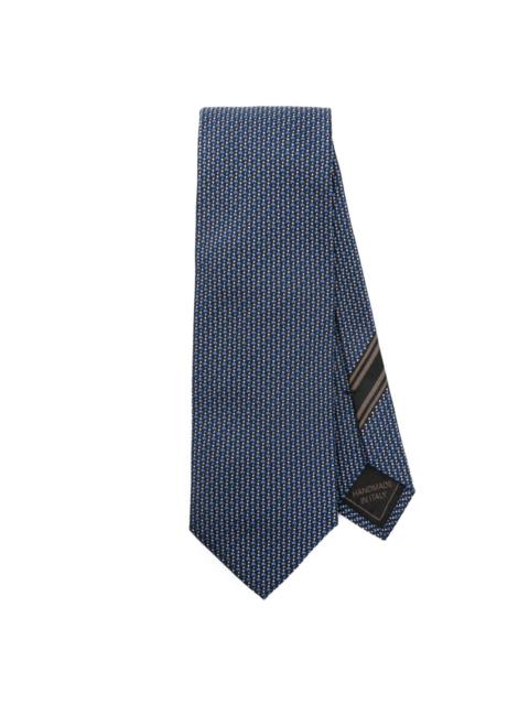 jacquard silk tie