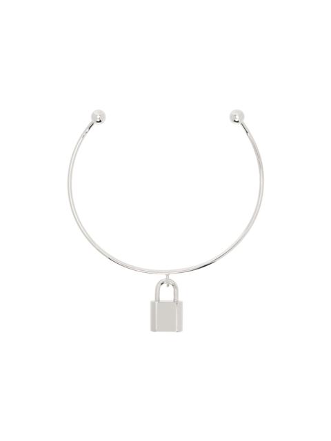 Acne Studios Silver Padlock Choker