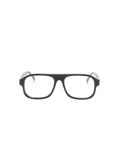 Moncler ML5198 001 square glasses