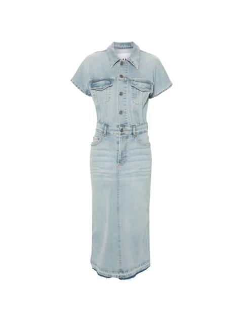 GANNI denim midi dress