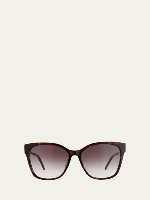 SAINT LAURENT 정연한 아세테이트 & 금속 색안경