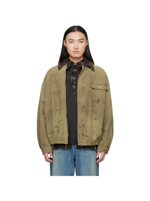 ssstein Khaki Sulfur Dyed Oxford Vintage Jacket