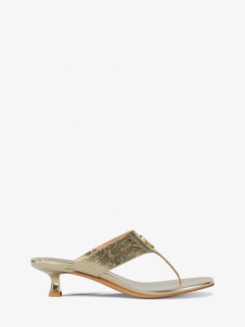 MICHAEL KORS Anneka Metallic Thong Sandal