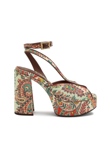 Etro Paisley-print platform sandals