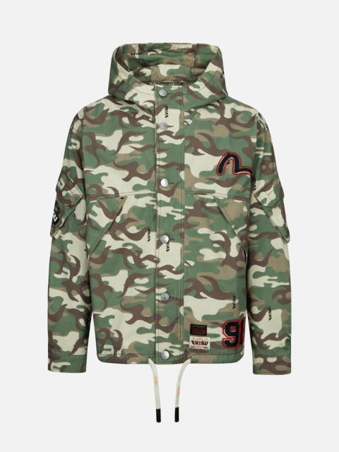 EVISU ALLOVER CAMOUFLAGE-PATTERN HOODED JACKET