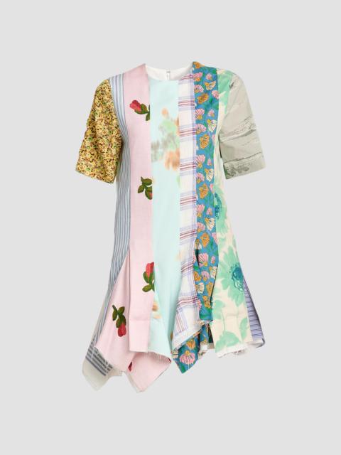 Moschino Women's Patchwork Print Cotton Mini Dress - Multi