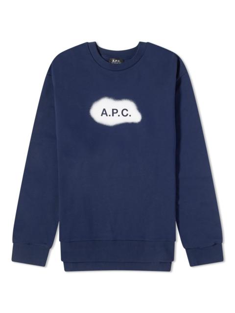A.P.C. A.P.C. Alastor Spray Logo Crew Sweat