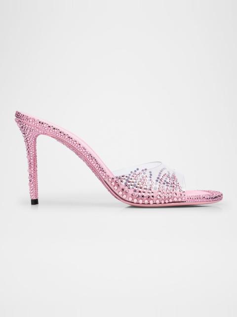 MACH & MACH Crystal Flame Mule Heels