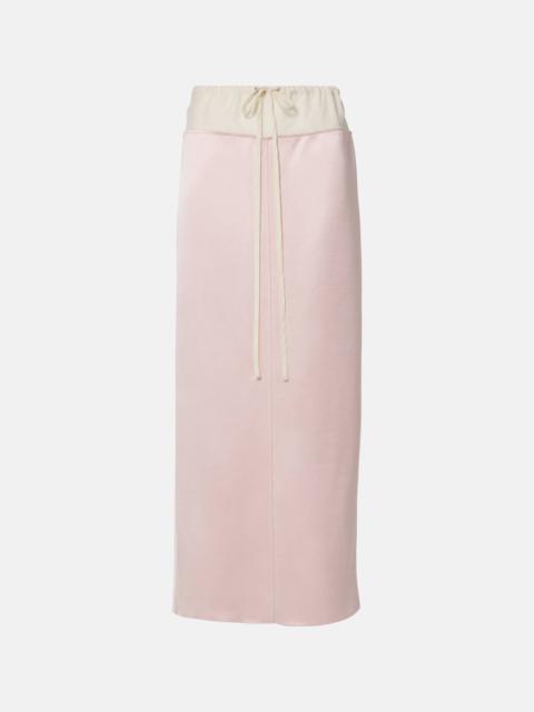 KHAITE Chet satin maxi skirt