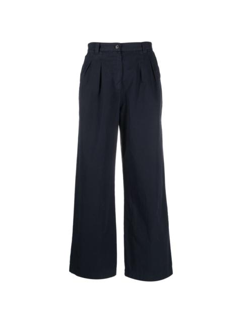 A.P.C. wide-leg cotton trousers