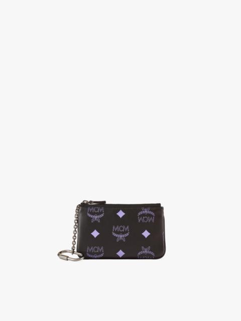 MCM Key Pouch in Color Splash Logo Leather