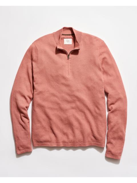 Billy Reid Fine Gauge Textured Half Zip