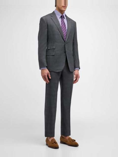 Men's Kent Hand-Tailored Glen Plaid Suit