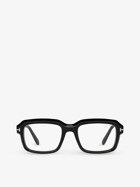 TR001703 FT5888-B rectangle-frame acetate glasses