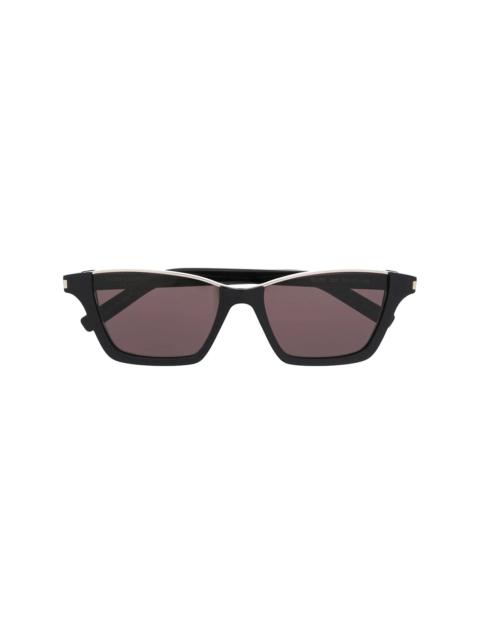 SAINT LAURENT cut frames sunglasses