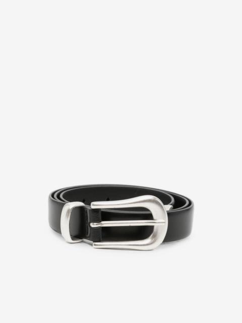 SECOND/LAYER buckle-fastening leather belt