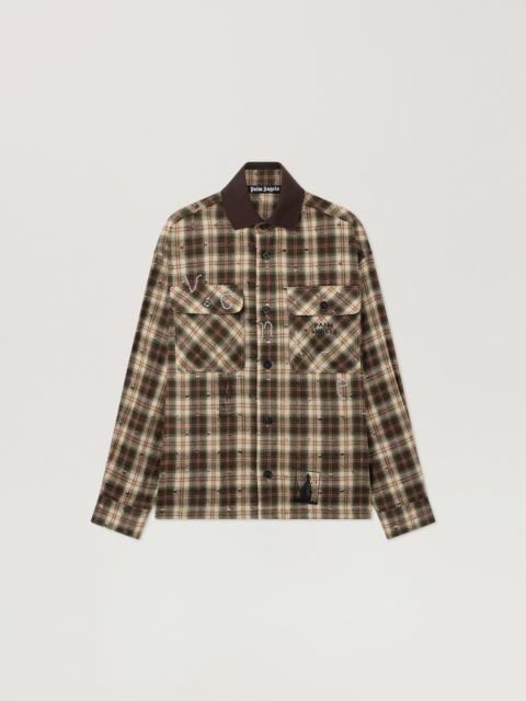 Palm Angels Surfer Dream Check Loose Shirt