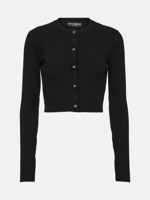Dolce & Gabbana 작물 늑골 니트 카디건