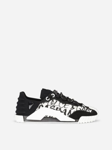 Dolce & Gabbana Mixed-materials NS1 slip-on sneakers with logo print