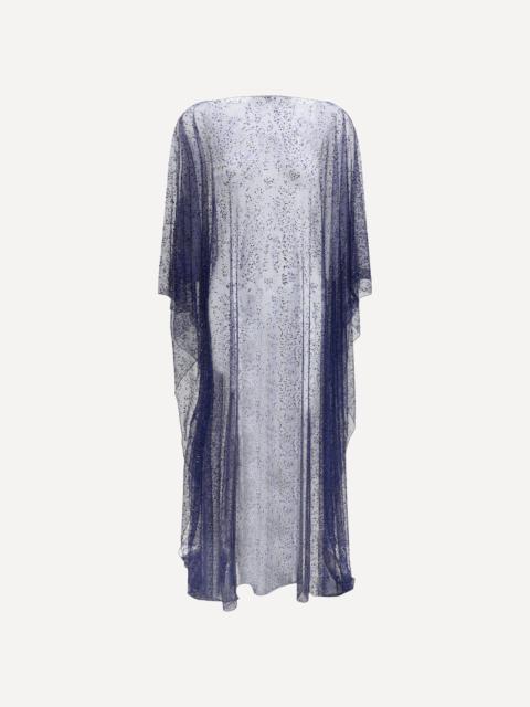 GIORGIO ARMANI Long tulle and crystal-embellished Poncho