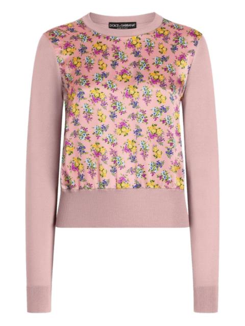 Dolce & Gabbana floral-print sweater