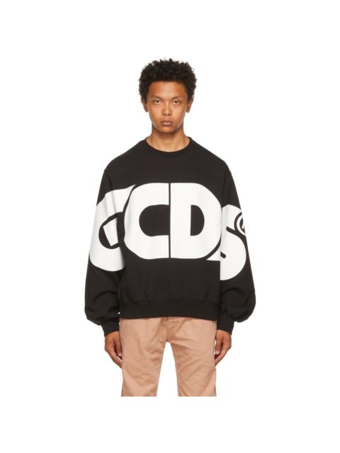 GCDS Black Macro Logo Sweatshirt