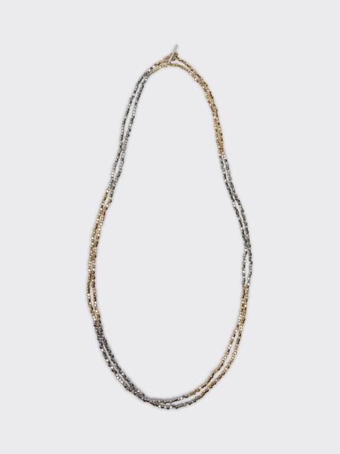 Max Mara Two-toned metal necklace
