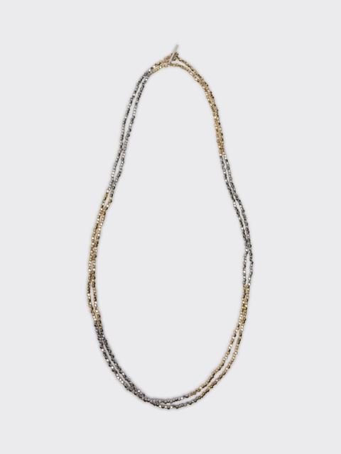 Max Mara VICARIO Two-toned metal necklace