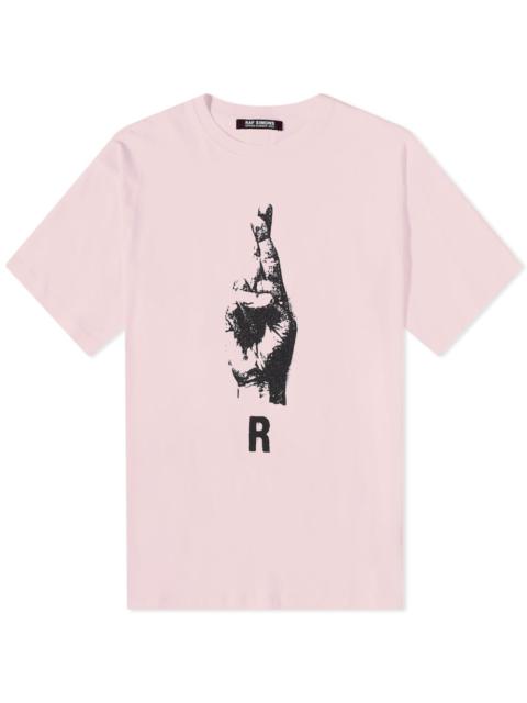 Raf Simons Raf Simons Oversized Hand Sign Print T-Shirt