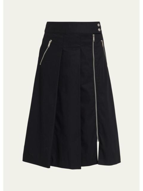 3.1 Phillip Lim Pleated Utility Midi Skirt