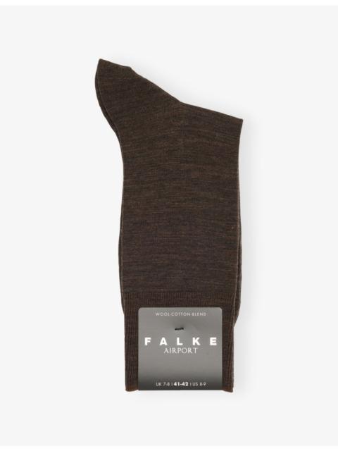 FALKE Falke Airport Crew-Length Stretch-Cotton