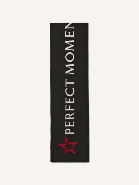 PERFECT MOMENT Wool North Star Logo Scarf
