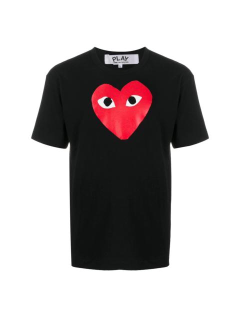 heart-print T-shirt