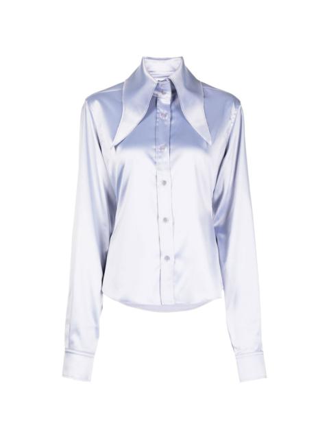 16ARLINGTON Ione oversize-collar shirt