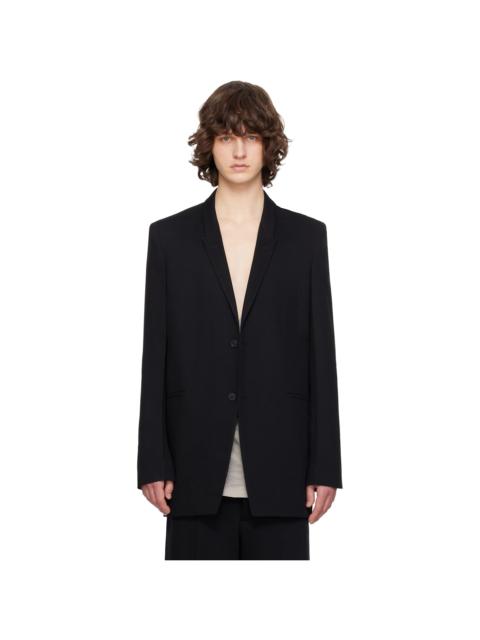 Rick Owens Black Temple Concordian Blazer