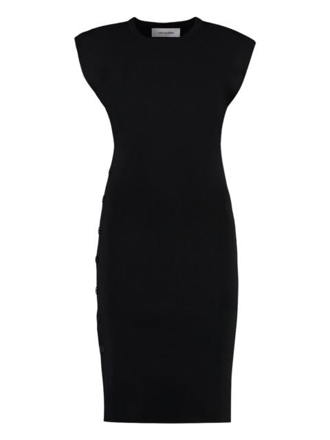 Yves Salomon ribbed-knit midi dress