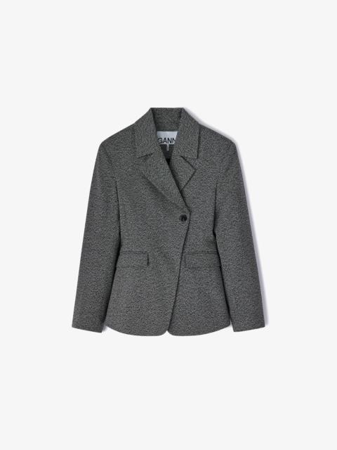 GANNI GREY SUITING BLAZER