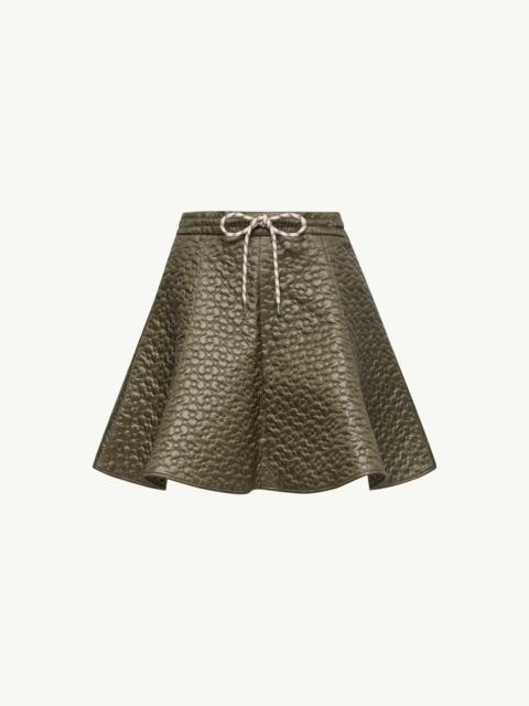 Moncler Floral-Quilted Padded Mini Skirt