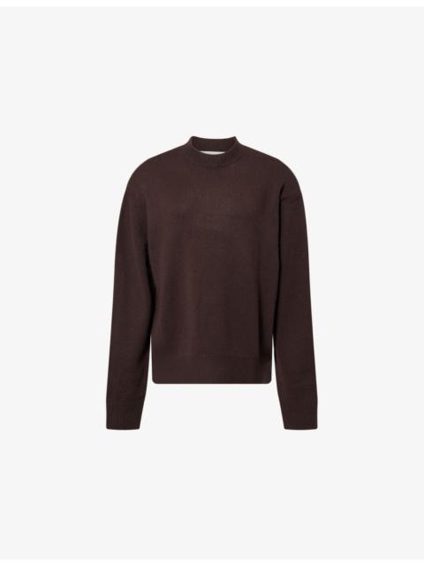 The Frankie Shop Rafaela Padded-Shoulders Wool And Cashmere Jumper