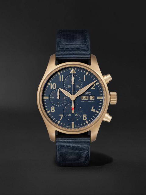 IWC Schaffhausen Pilot's Automatic Chronograph 41mm Bronze and Textile Watch, Ref. No. IW388109