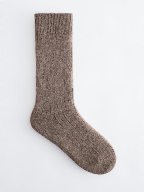 & Other Stories Silk-Cashmere Ribbed Socks
