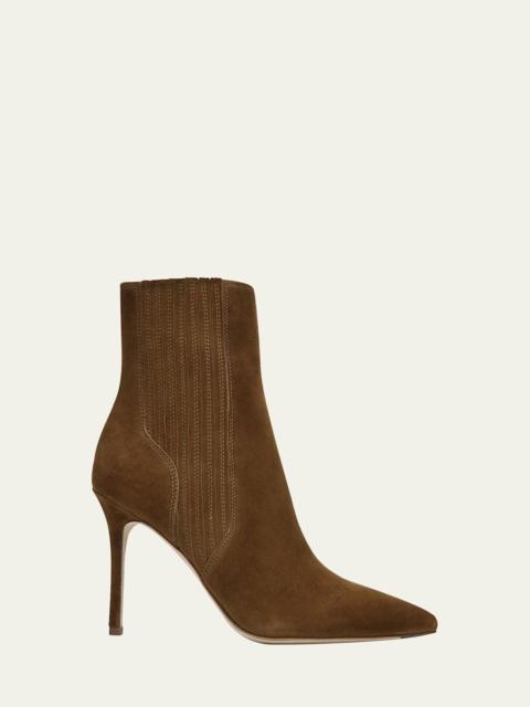 VERONICA BEARD Lisa Suede Stiletto Ankle Booties
