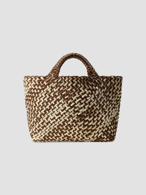 NAGHEDI Women's St. Barths Medium Double Weave Tote Bag - Carmel