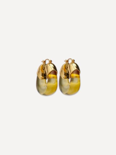 LIZZIE FORTUNATO Gold-Plated Mini Organic Hoop Earrings