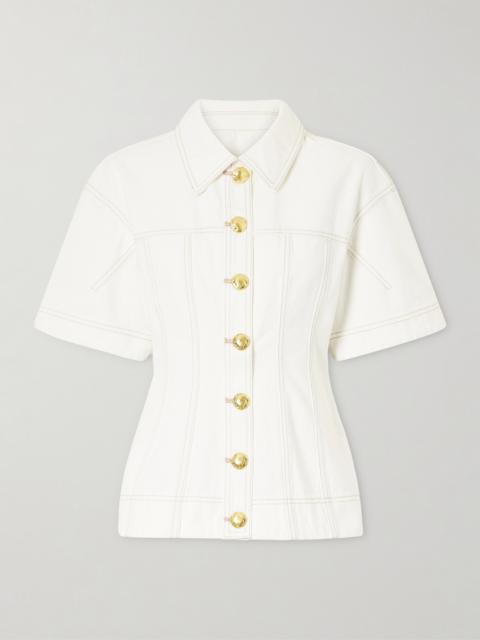 Aje. Liliana Denim Shirt