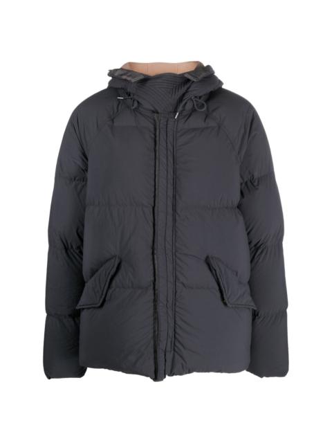 Arctic hooded down jacket