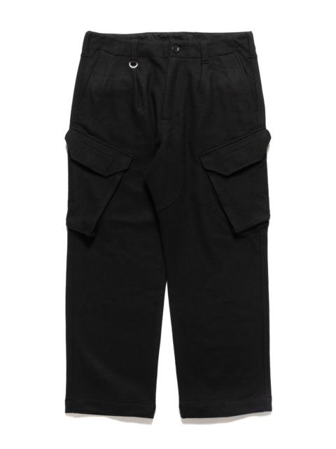 SOPHNET. Light Weight Stretch Rip Stop Tapered Easy Pants Black