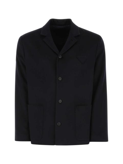 Navy Blue Cashmere Blazer