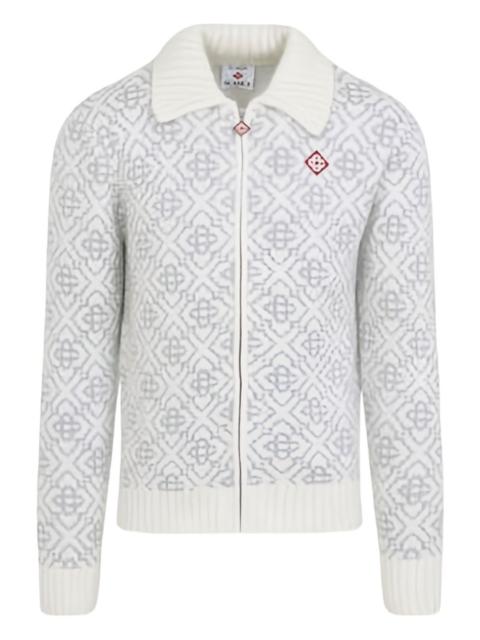 CASABLANCA patterned zip knitwear